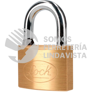 L20S50BB CANDADO DE LATON CORTO 50 MM, LLAVE BANCARIA LOCK