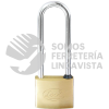 L20X50EB CANDADO DE LATON EXTRA LARGO 50 MM, LLAVE ESTANDAR LOCK