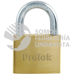 L18S40EB CANDADO DE LATON SOLIDO CORTO 40 MM, LLAVE ESTANDAR PROLOK