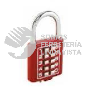 L27S35RJB CANDADO DE COMBINACION DIGITAL 35MM ROJO LOCK