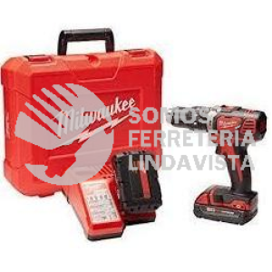 2607-22CT TALADRO ROTOMARTILLO 1/2" M18 KIT CON DOS BATERIAS COMPACTAS Y CARGADOR MILWAUKEE