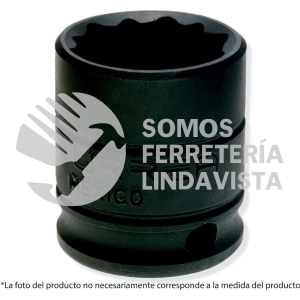 7222 DADO DE IMPACTO CUADRO DE 3/8", 12 PUNTAS, EN PULGADAS, 11/16" URREA