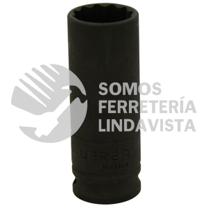 7724 DADO DE IMPACTO LARGO CUADRO DE 3/8", 12 PUNTAS, EN PULGADAS, 3/4" URREA