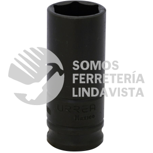 7018M DADO DE IMPACTO LARGO CUADRO DE 3/8", 6 PUNTAS, METRICO, 18 MM URREA