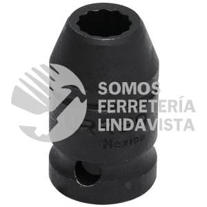 7416 DADO DE IMPACTO CUADRO DE 1/2", 12 PUNTAS, EN PULGADAS, 1/2" URREA