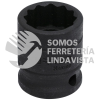 7444 DADO DE IMPACTO CUADRO DE 1/2", 12 PUNTAS, EN PULGADAS, 1-3/8" URREA
