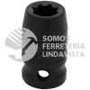 7412S DADO DE IMPACTO CUADRO DE 1/2", 8 PUNTAS, EN PULGADAS, 3/8" URREA