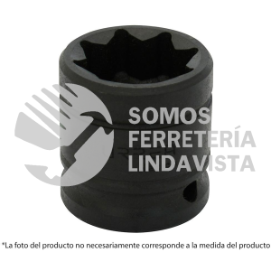 7424S DADO DE IMPACTO CUADRO DE 1/2", 8 PUNTAS, EN PULGADAS, 3/4" URREA
