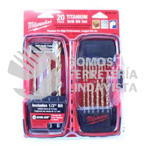 48-89-1105 JUEGO DE BROCAS TITANIM MILWAUKEE