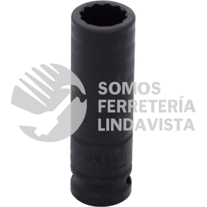 7326 DADO DE IMPACTO LARGO CUADRO DE 1/2", 12 PUNTAS, EN PULGADAS, 13/16" URREA