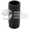 7344 DADO DE IMPACTO LARGO CUADRO DE 1/2", 12 PUNTAS, EN PULGADAS, 1-3/8" URREA