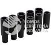 73112 JUEGO DE DADOS LARGOS DE IMPACTO CUADRO DE 1/2", 6 PUNTAS, EN PULGADAS, 11 PIEZAS URREA