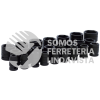 74206 JUEGO DE DADOS DE IMPACTO CUADRO DE 1/2", 6 PUNTAS, METRICOS, 24 PIEZAS URREA