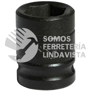 7427M DADO DE IMPACTO CUADRO DE 1/2", 6 PUNTAS, METRICO, 27 MM URREA