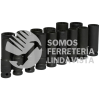 74203 JUEGO DE DADOS LARGOS DE IMPACTO CUADRO DE 1/2", 12 PUNTAS, METRICOS, 15 PIEZAS URREA