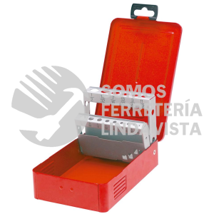 4077 CAJA METALICA PARA 15 BROCAS ROJA 7" X 4" X 2" URREA