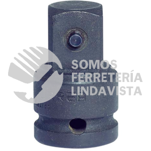 7652 ADAPTADOR CON BARRENO PASADO PARA DADO DE IMPACTO CUADRO DE 1/2" HEMBRA A 3/4" MACHO URREA