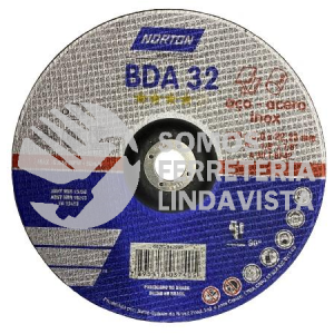 66252842998 DISCO DE CORTE T27/42 AZUL 9X1/8X7/8" IN 229X3 0X22 2MM METAL 230BDA32 NORTON