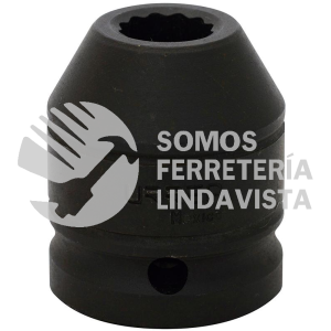 7512T DADO DE IMPACTO CUADRO DE 3/4", 12 PUNTAS, EN PULGADAS, 3/4" URREA