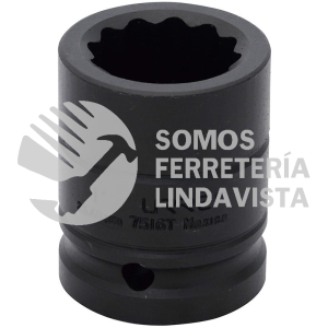 7516T DADO DE IMPACTO CUADRO DE 3/4", 12 PUNTAS, EN PULGADAS, 1" URREA