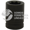 7513S DADO DE IMPACTO CUADRO DE 3/4", 8 PUNTAS, EN PULGADAS, 13/16" URREA