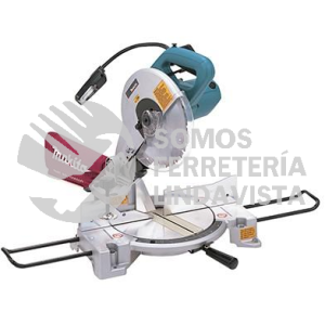 LS1040F SIERRA DE INGLETE COPMUESTA 255MM 10" 4,600 RPM CORTE IZQ 45 GRADOS C/LUZ, FRENO, BOLSA P/POLVO 1,650W MAKITA
