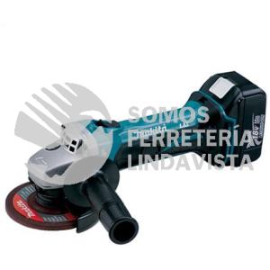 DGA452Z MINIESMERIL INALAMBRICO 4-1/2" 11,000 RPM, LI-ION S/BAT Y CARG 18V MAKITA