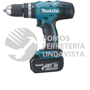 DHP453SYE ROTOMARTILLO ATORNILLADOR 1/2"V V R 2 VEL 0-400 0-1,500 RPM LI-ION 2 BAT 1 5AH Y CARG C/ FRENO MALETIN 18V MAKITA