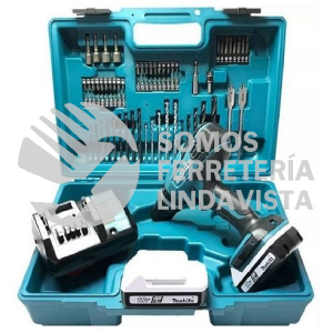 HP488DYEX5 / PH02X2 ROTOMARTILLO 1/2" V V R 2 VEL 0-400 0-1,400 RPM LI-ION 2 BAT 1 5 A H C/FRENO, CON JUEGO DE PUNTAS Y BROCAS, MALETIN 18V MAKITA
