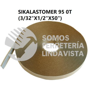 153886 SIKALASTOMER 95 0T (3/32"X1/2"X50") 0 728 KG SIKA INDUSTRY