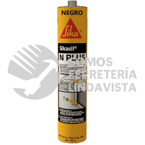 432055 SIKASIL N PLUS NEGRO CARTUCHO 295 ML SIKA INDUSTRY