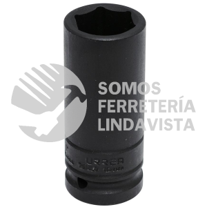 7516LD DADO DE IMPACTO LARGO PARED DELGADA CUADRO DE 3/4", 6 PUNTAS, EN PULGADAS, 1" URREA