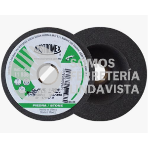 1286 COPA PARA DESBASTE DE PIEDRA IMPERIAL TIPO 11 GRANO 120 (3-5/32"X1-3/4"X5/8"-11) AUSTROMEX