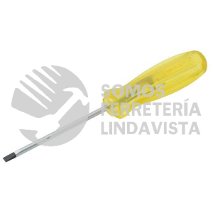9606 DESARMADOR DESTORNILLADOR AMBAR BARRA REDONDA PUNTA PLANA 5/16" X 6" NICHOLSON