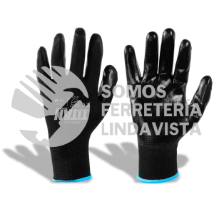 EPPG-13M GUANTES DE NYLON CON RECUBRIMIENTO DE NITRILO LISO MEDIANO MIKELS TITAN