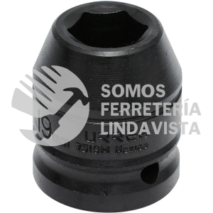 7519M DADO DE IMPACTO CUADRO DE 3/4", 6 PUNTAS, METRICO, 19 MM URREA