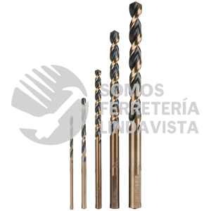 11394 JBAV-5 JUEGO DE 5 BROCAS HSS PARA METAL TRUPER