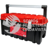 CPU20AR CAJA PORTAHERRAMIENTAS PLASTICA CON BROCHES METALICOS, CHAROLA Y TAPA ROJA 21" X 11" X 10" URREA