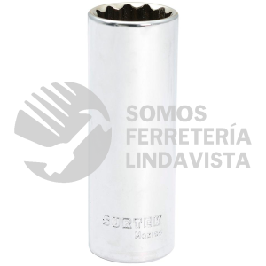 F5824L DADO LARGO EN PULGADAS CUADRO DE 1/2", 12 PUNTAS, 3/4" SURTEK