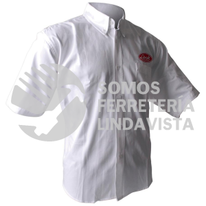 LCAMCBM CAMISA DE MANGA CORTA PARA CABALLERO, COLOR BLANCO TALLA M LOCK