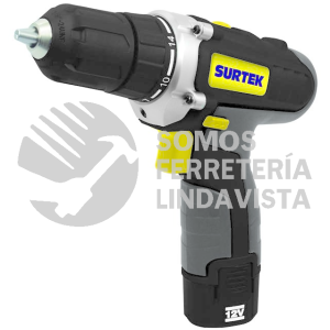 TBA612 TALADRO/ATORNILLADOR 3/8" BATERIA DE LI-ION 12 V SURTEK