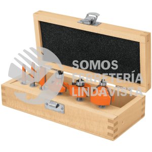 11359 JBROU-6 JUEGO DE 6 BROCAS PARA ROUTER TRUPER