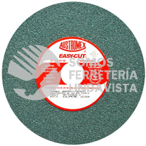 239 RUEDA VITRIFICADA PARA ESMERILADO DE CARBURO DE TUNGSTENO EASY-CUT TIPO 1 GRANO 60 (8"X1"X1") AUSTROMEX