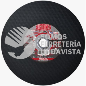 700 DISCO PARA CORTE DE METAL HUECOS HUM T41 (14"X7/64"X1") AUSTROMEX