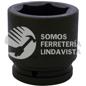 15039 DADO DE IMPACTO CUADRO DE 1-1/2", 6 PUNTAS, EN PULGADAS, 2-7/16" URREA