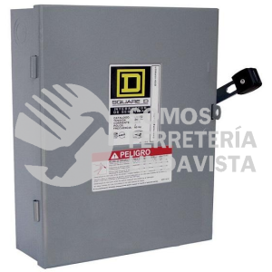 LM322 INTERRUPTOR DE SEGURIDAD INDUSTRIAL 3 POLOS 60AMP 240V 60HZ SQUARE D