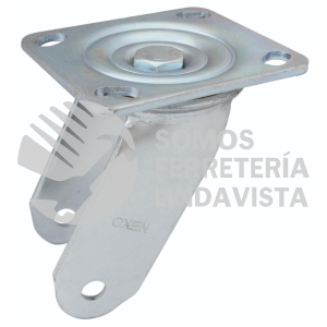 HORQUILLA GIRATORIA PARA RUEDA 4-1/2" DE BASE X 3" DE ANCHO X 7" DE LARGO NACIONAL