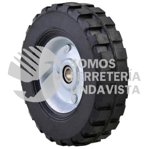 JR6 RUEDA PARA DIABLO LLANTA SOLIDA CON RIN 6" ANCHO 1-1/2" BARRENO 3/4" NACIONAL