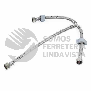 AL-T55 CONECTOR FLEXIBLE TIPO "T" PARA AGUA 1/2X1/2X1/2" F I P 55CM COFLEX