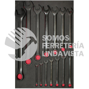 CH305 JUEGO DE 14 LLAVES COMBINADAS FOSFATIZADAS EN PULGADAS URREA